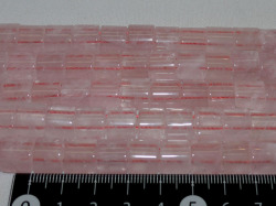 ローズクオーツ（紅水晶）　2連　12ミリ×8ミリ×6ミリ