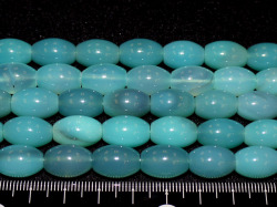 シーブルーカルセドニー　俵型　10ミリ×14ミリ