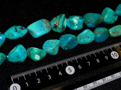 ターコイズ　タンブル型　約20ミリ