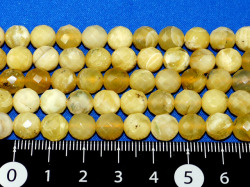 イエローオパール32面カット　8ミリ 【bz-yellowopal32-8】【定型外可】