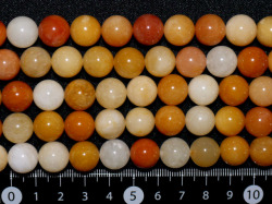 イエロージェイド（ミックスカラー）　12ミリ　【bz-yellowjademix-12】【定型外可】
