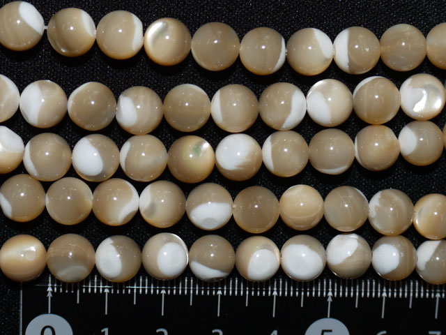 マザーオブパール　（ブラウン系）　8ミリ