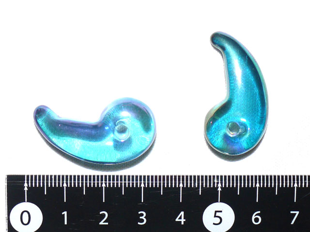 アクアオーラ勾玉　35ミリ 【mt0039】【定型外可】