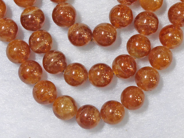 オレンジガーネット　10ミリ 【bz-orangegarnet-10】【定型外可】
