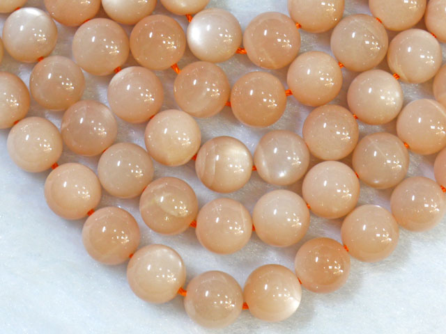 オレンジムーンストーン　10ミリ　【bz-orangemoon-10】【定型外可】