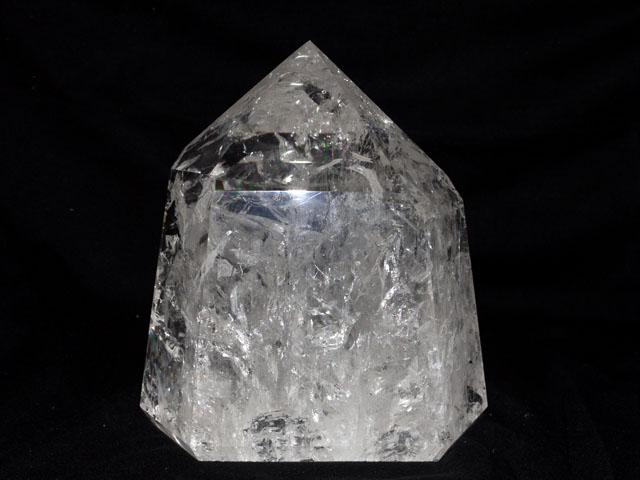 【半額ＳＡＬＥ】水晶ポイント　13.76ｋｇ　サイズ（約）：縦27×横24×奥行16ｃｍ