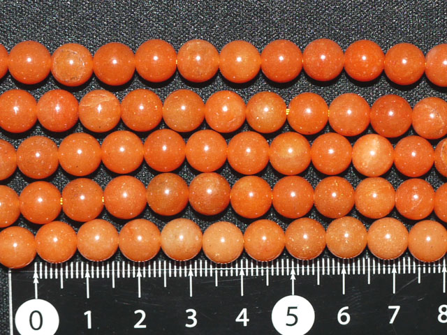 レッドアベンチュリン　8ミリ　【bz-redaven8】【定型外可】