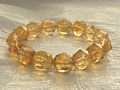 シトリン（天然） スターカット ブレスレット 13ミリ