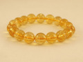 シトリン（天然） ブレスレット 11ミリ　【br-0219-citrine11mm】