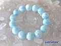 ラリマー ブレスレット 16ミリ　【br-0259-larimar16mm】