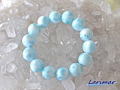 ラリマー ブレスレット 16ミリ　【br-0260-larimar16mm】