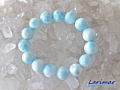 ラリマー ブレスレット 15ミリ　【br-0261-larimar15mm】