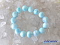 ラリマー ブレスレット 15ミリ　【br-0262-larimar15mm】