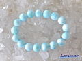 ラリマー ブレスレット 13ミリ　【br-0263-larimar13mm】