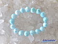 ラリマー ブレスレット 13ミリ　【br-0265-larimar13mm】