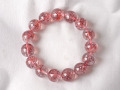 ストロベリークオーツ ブレスレット 14ミリ　【br-0280-strawberry14mm】