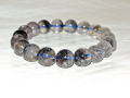 ブルーベリークオーツ ブレスレット 10ミリ粒　約19ｃｍ