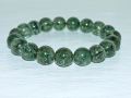 グリーンルチル ブレスレット　10ミリ玉