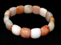 カーネリアンMIXカラー２連ブレス　約20センチ