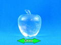 水晶のアップル（りんご）置物 【cho045】