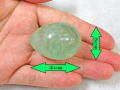 グリーンフローライトのたまご型　【egg-010greenfluorite】【定型外可】