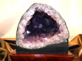 【破格SALE！半額以下！】アメジスト原石台付　3.60ｋｇ（台込）　サイズ（約）縦18ｃｍ横19ｃｍ奥行12ｃｍ