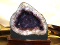 【破格SALE！半額以下！】アメジスト原石台付　5.34ｋｇ（台込）　サイズ（約）縦20ｃｍ横20ｃｍ奥行13ｃｍ