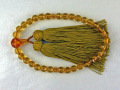 片手念珠 シトリン（黄水晶）32面カット 8ミリ玉