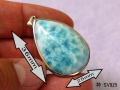 ラリマー ペンダント 【pen-085-larimar】