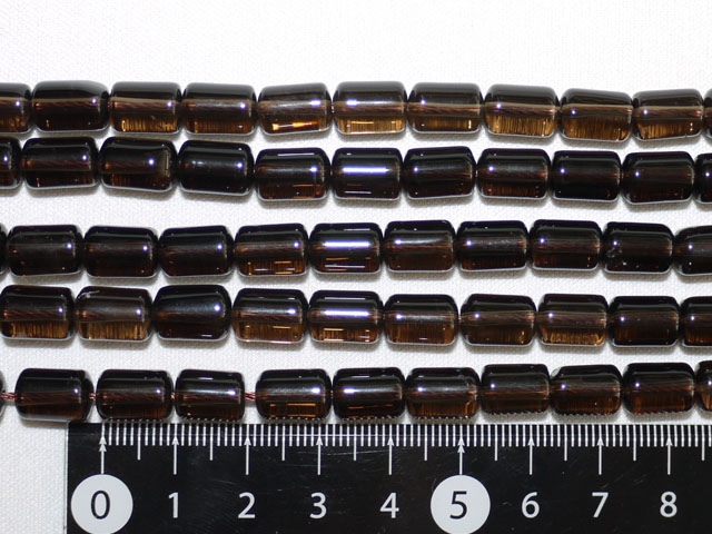 スモーキークオーツ（茶水晶）　円柱型（小）　約10ミリ×7ミリ