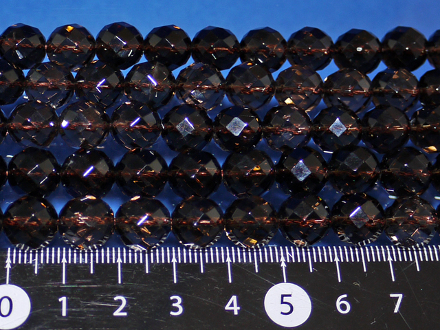 スモーキークオーツ（茶水晶）42面カット　10ミリ