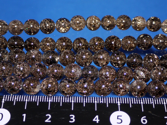 スモーキークオーツ（茶水晶）  8ミリ 爆裂