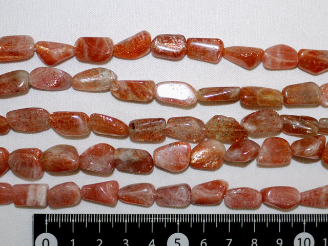 サンストーン　タンブル型　約15ミリ