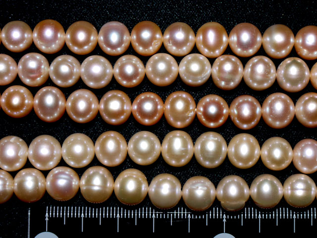 淡水パール(ピンク）　9ミリ×8ミリ