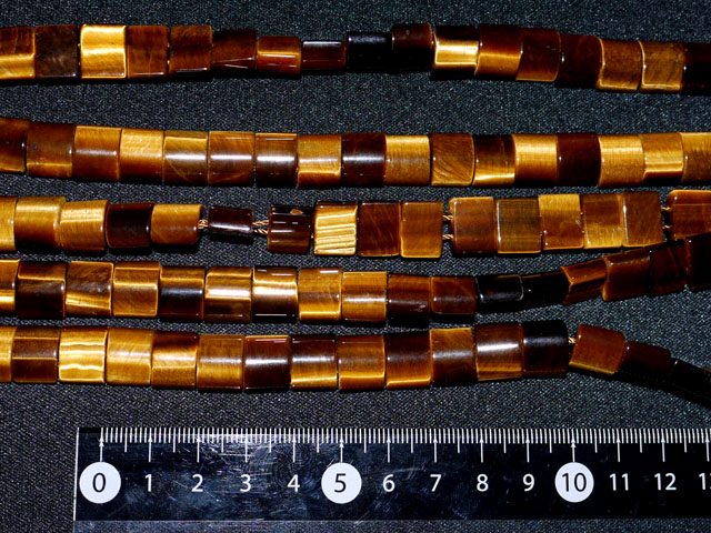 タイガーアイ 2連　12m×8ミリ×6ミリ