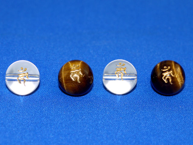 梵字彫刻ビーズ　とり年生まれ　12ミリ