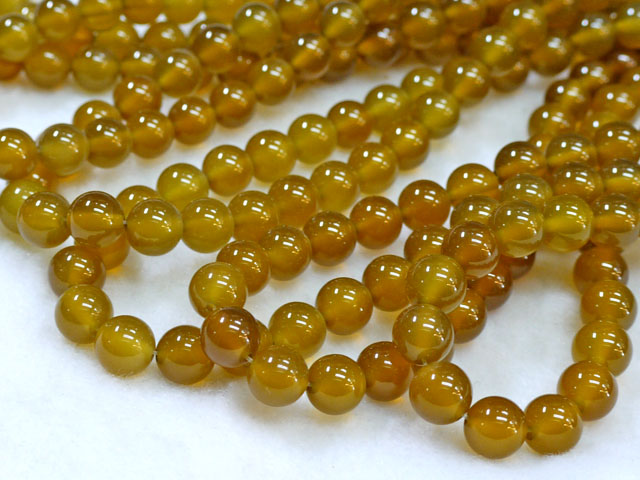 イエローアゲート　8ミリ 【bz-yeagate-8】【定型外可】