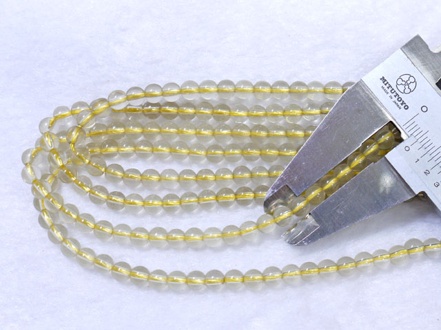 イエローミルキークオーツ　5ミリ 【bz-yemilky-5】【定型外可】
