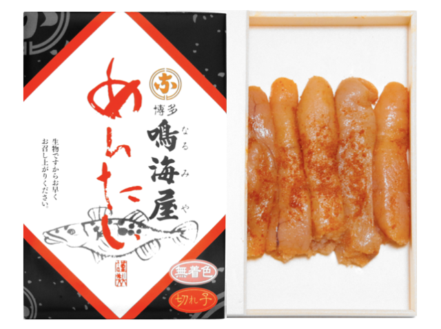 明太子】《お徳用》無着色 折箱入り 切れ子めんたい190g