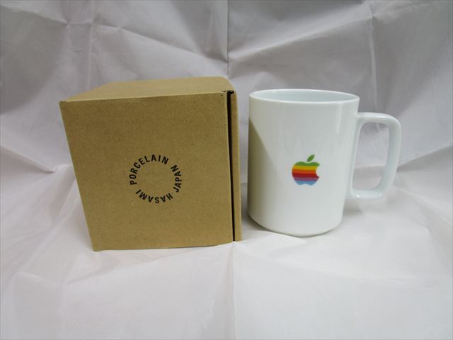 アップル マグカップ（アップルパーク本社限定　波佐見焼　日本製)　マグカップロング（HASAMI）（シリコンバレー　クパチーノ　サンノゼ）　白Ｓ70