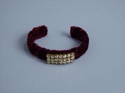 Velvet Cuff Bracelet By Lenora Dame Red　ＭＥＴ　ＭＴＡ17