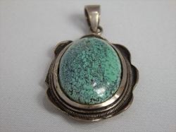 WILDER WEST　ターコイズペンダントトップ丸　SA5