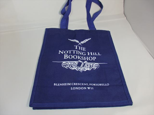 ノッティングヒルブックショップ トートバッグ（ロンドン）ネイビーLO1