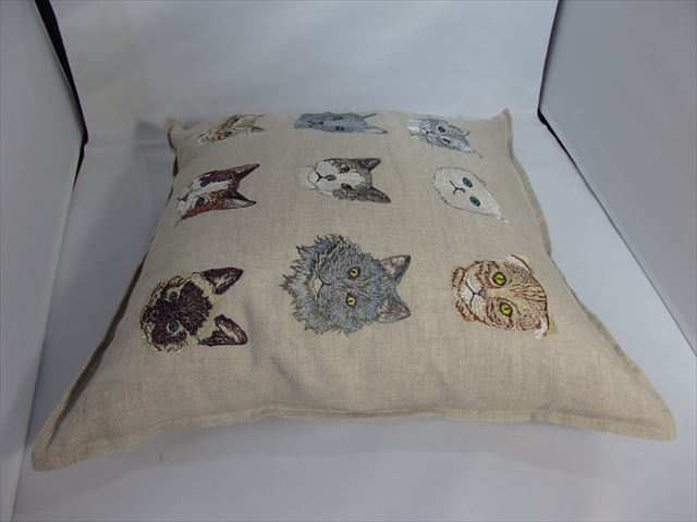 【新品】コーラルアンドタスク　Coral&Tusk クッションカバー 9匹の猫 CORAL&TUSK [Cats Pillow] 猫9匹 クッションカバー 40x40cm
