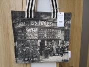 フォイルズ( FOYLES BOOKSHOP )トートバッグ（創業当時のレトロなヘリテージ・デザイン）（ロンドンの最大書店）（Made in INDIA）LA39