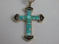 WILDER WEST　ターコイズペンダントトップクロスグリーン　SA6