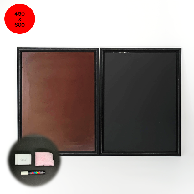FSM-456　木枠付スチールマーカーボード450X600mm　/メニュー/店舗用