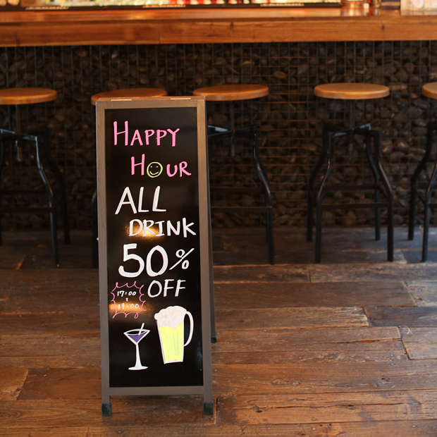 APM-39 A型ツヤあり ミニマーカーボード300X900mm/飲食店・サロン・カフェ/屋内・屋外