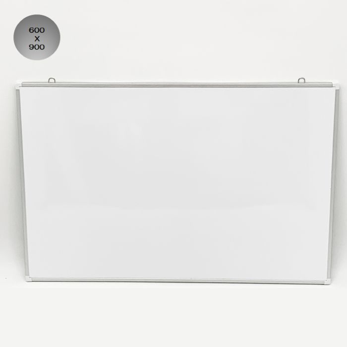 WB-M ホワイトボード600X900mm　アルミフレーム 無地 /マーカー付