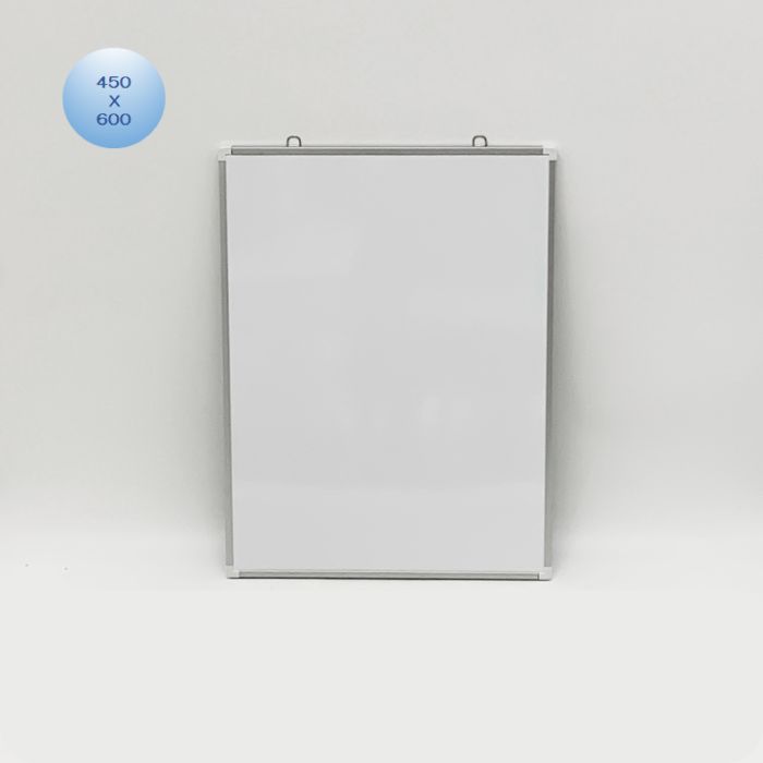 WB-S ホワイトボード450X600mm　アルミフレーム 無地 /マーカー付